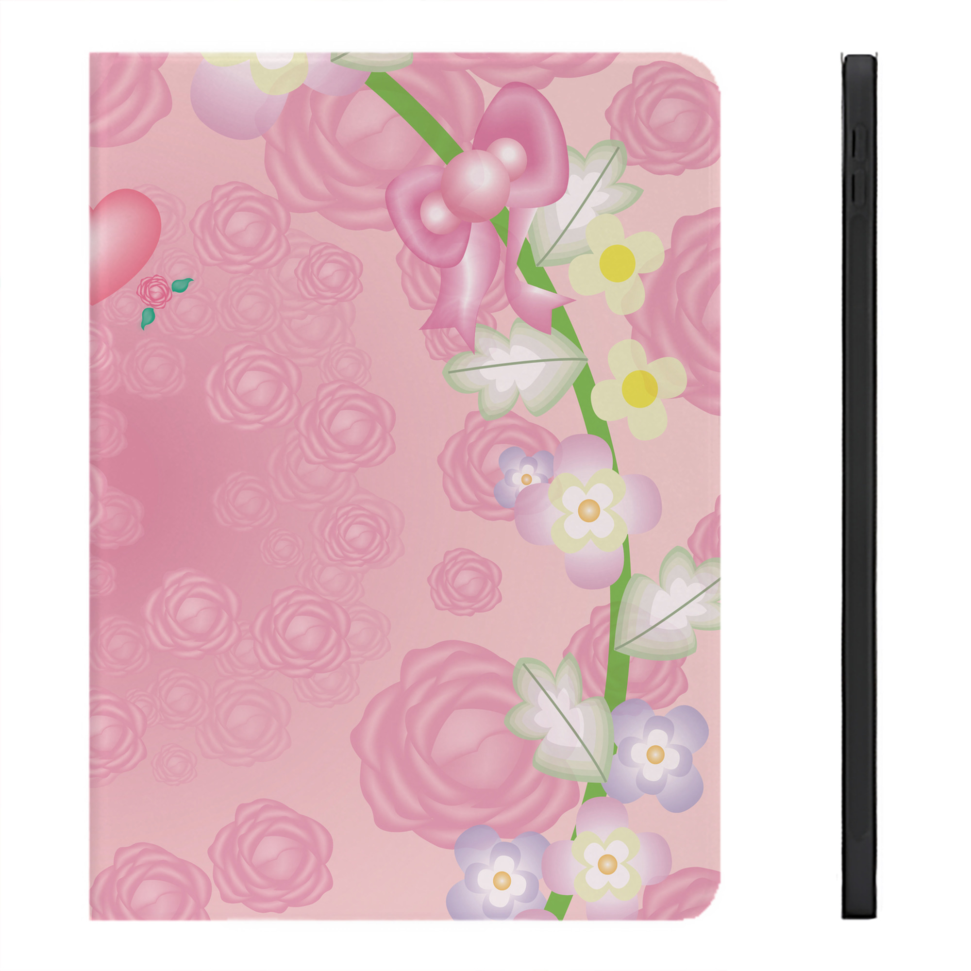 （画像用） Hello Kitty ハローキティ IPadケース ペンホルダー付き ブックスタイルデザイン